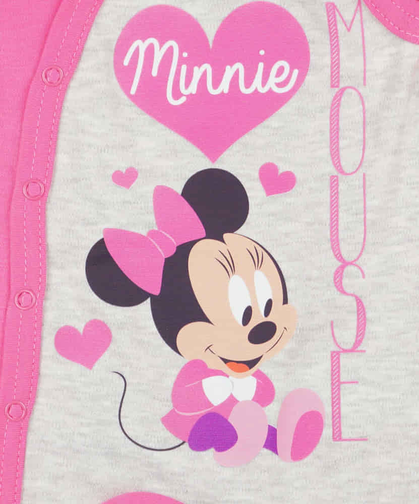 Ujjatlan kislány rugdalózó Minnie egér mintával-1