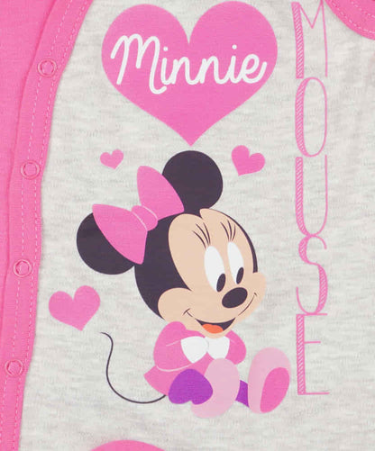 Ujjatlan kislány rugdalózó Minnie egér mintával-1