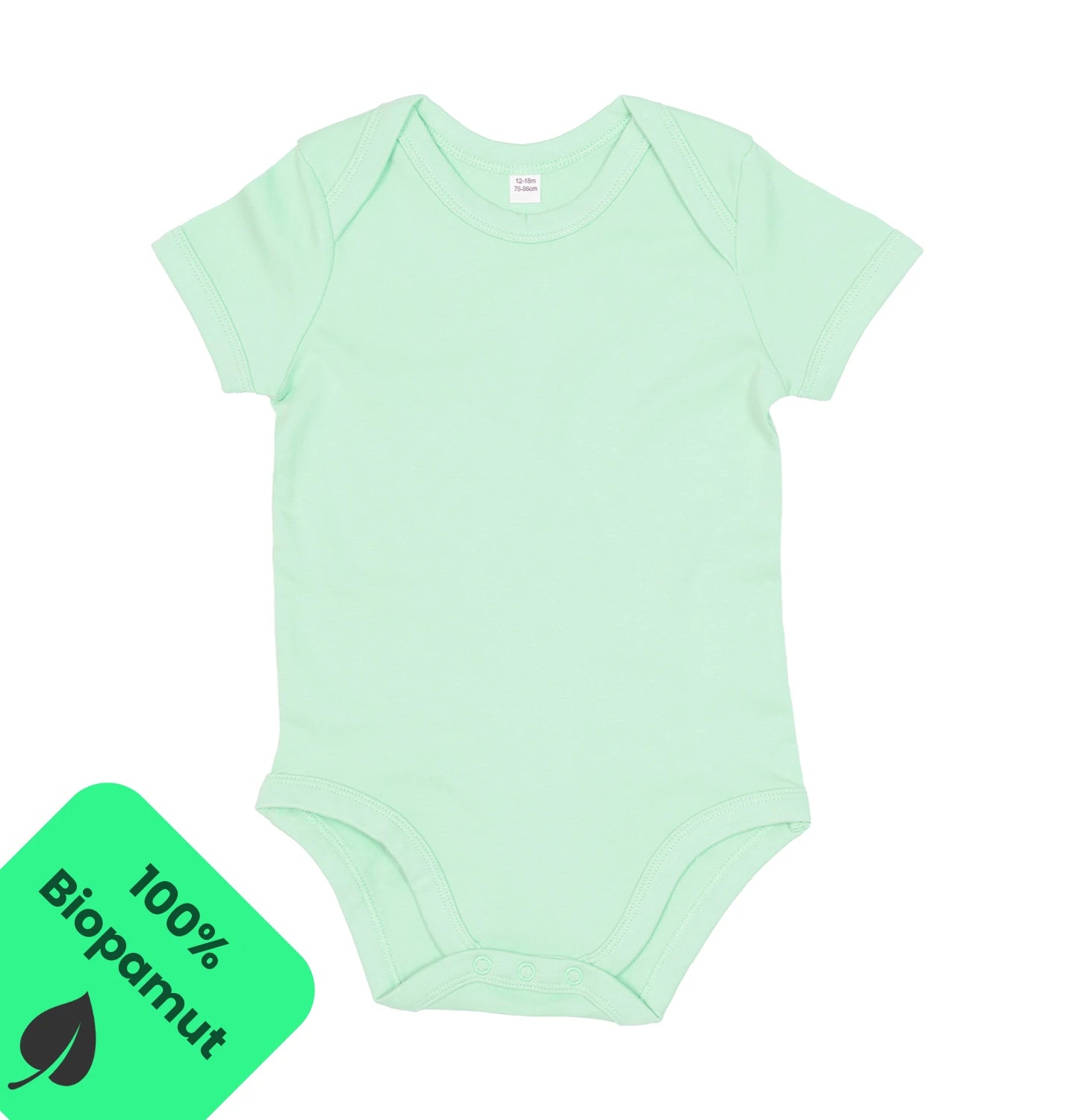 Babybugz Baba body 100% Biopamut rövid ujjú Menta