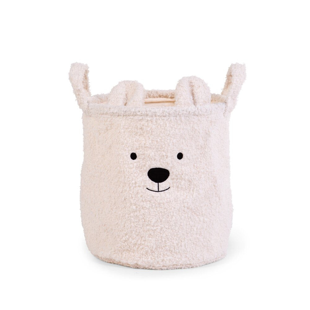 Childhome Teddy Kosárka- 30x30x30 Cm - Törtfehér-0