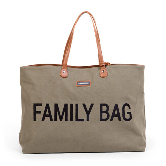 Childhome &quot;Family Bag&quot; Vászontáska - Khaki-0